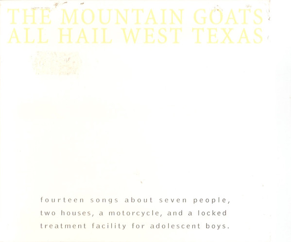 All Hail West Texas - Mountain Goats Album Cover 