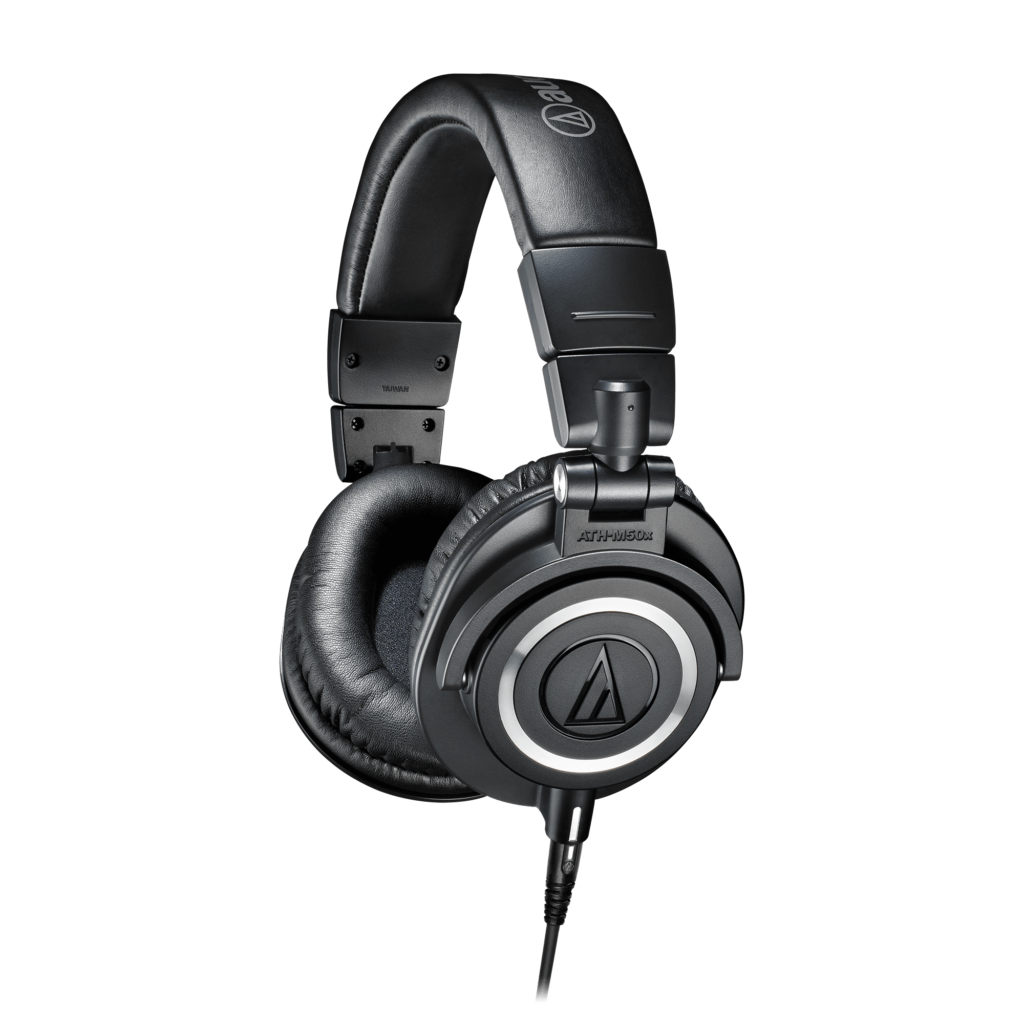 A product image of Audio-Technica ATH-M50x hi fidelity headphones