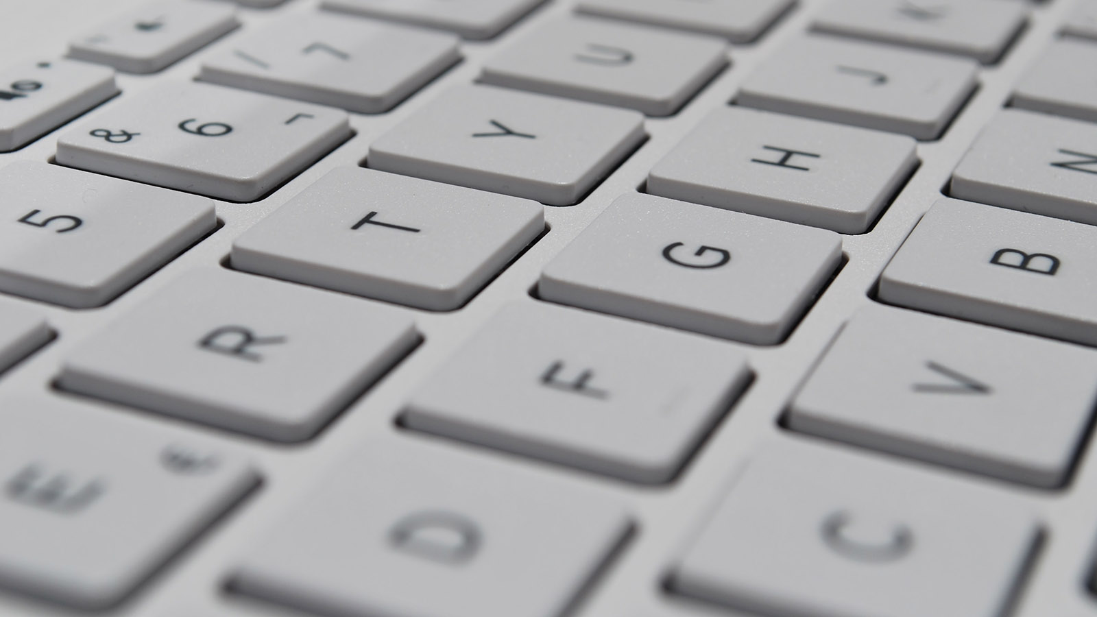 close-up of a mac laptop keyboard